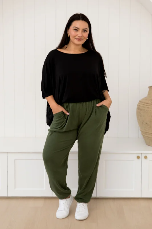 Everyday Lounge Pant in Moss Green