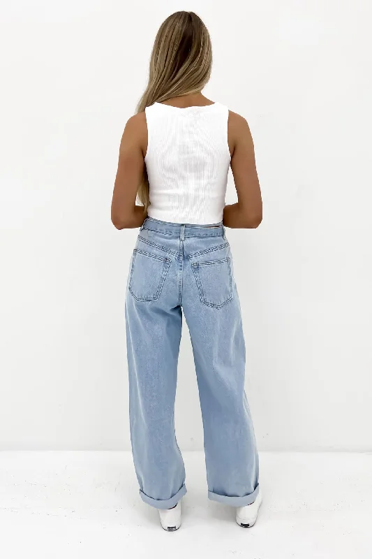 Keira Baggy Jean Light Blue