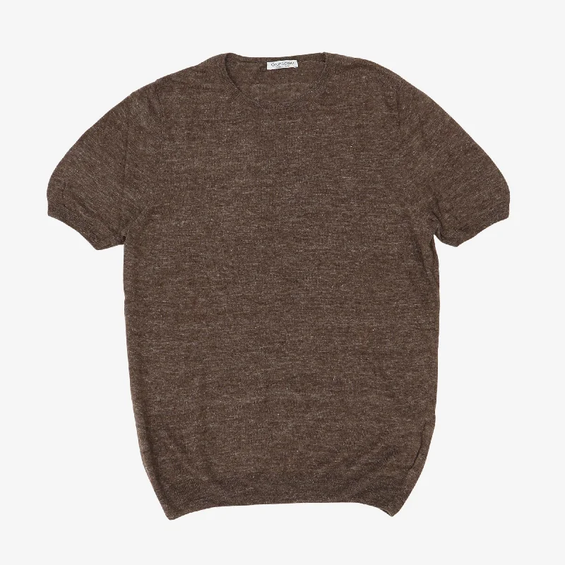 Linen Flax Knit T-Shirt