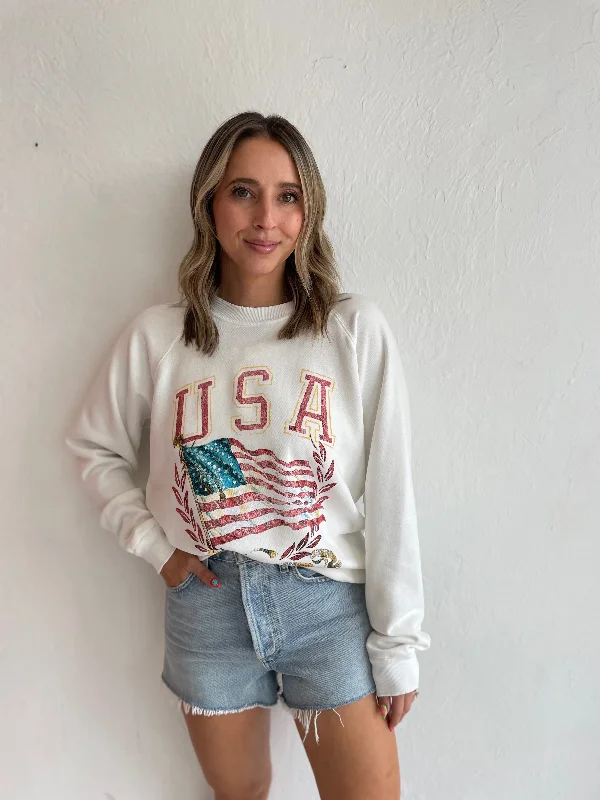 USA Flag Sweatshirt